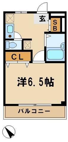 グランドパルイトウ(1K/3階)の間取り写真