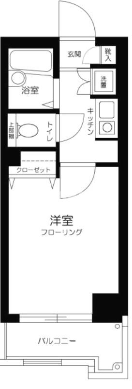 ステーションプラザロアール目黒都立大学(1K/3階)の間取り写真