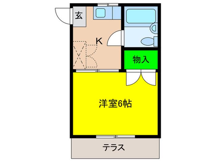 フォーサイト田島APPARTMENTR(1K/1階)の間取り写真