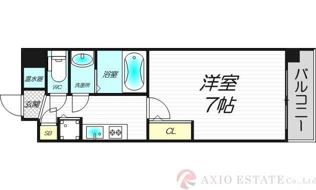 アドバンス新大阪CITYLIFE(1K/3階)の間取り写真