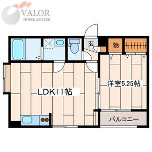 PREMIUM HILLS MACHIDA(1K/2階)の間取り写真