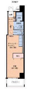 キャナルタウンウエスト11号棟(ワンルーム/7階)の間取り写真