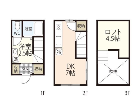 CASA COZY寺家駅前(1DK/1階)の間取り写真