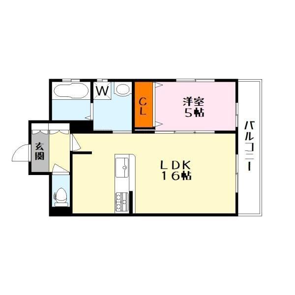 NOMURA HOUSE 3(1LDK/1階)の間取り写真