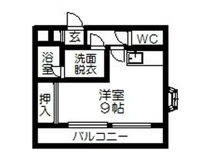 NO7山一ビル(ワンルーム/1階)の間取り写真