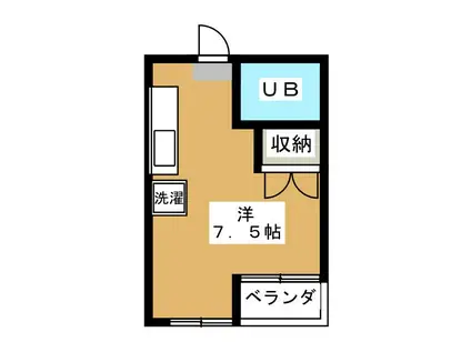 和み館しきぢ(ワンルーム/3階)の間取り写真