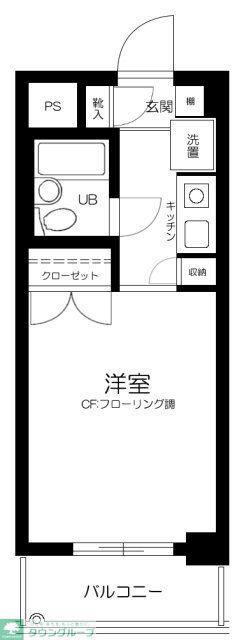モナークマンション武蔵新城第2(1K/4階)の間取り写真