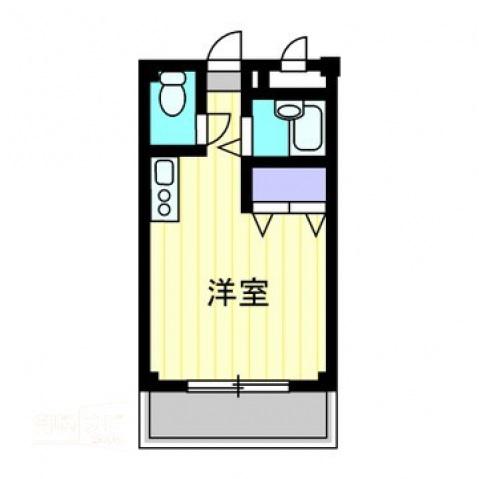 LA・FLEUR II(1K/1階)の間取り写真