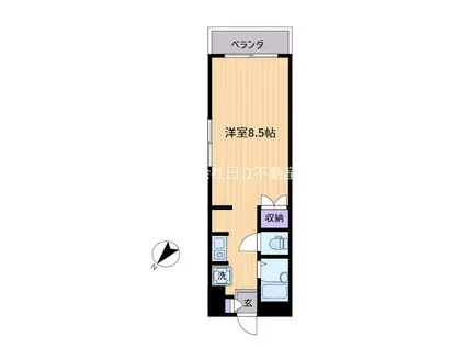 メゾンNAKAO(1K/3階)の間取り写真