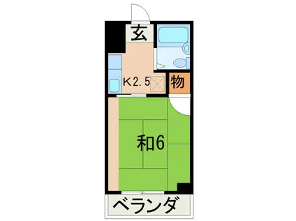 ミナミコーポ(1K/3階)の間取り写真
