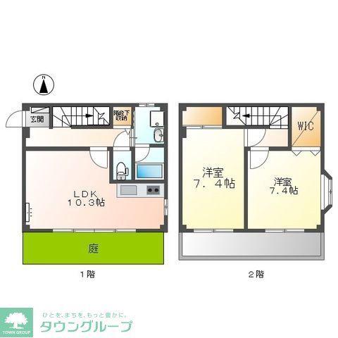 パールハイム(2LDK/1階)の間取り写真