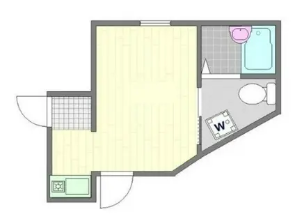 シャンテ蒲田(ワンルーム/1階)の間取り写真