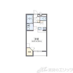 レオパレスエステートII(1K/1階)の間取り写真