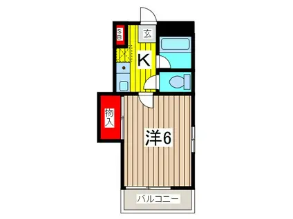 ピュアライフ(1K/1階)の間取り写真