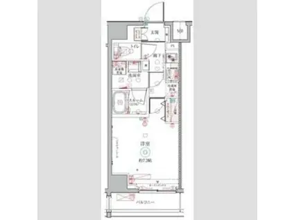 クレヴィスタ三ノ輪(1K/6階)の間取り写真