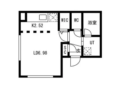 シュナクランツ(1K/3階)の間取り写真