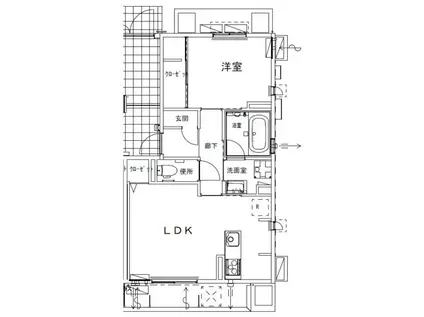 セルカ・デル・リオII(1LDK/2階)の間取り写真