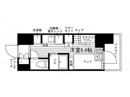 学生会館 BLAU目白(ワンルーム/2階)の間取り写真