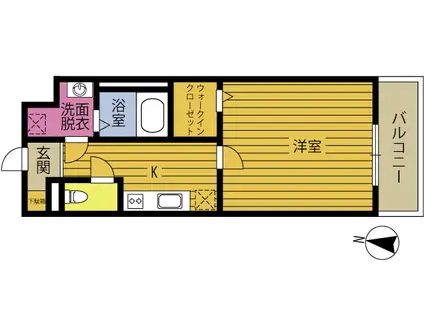 アイ・ドミール幸町(1K/5階)の間取り写真