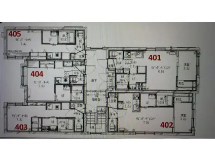 アクアブルー(1LDK/4階)の間取り写真