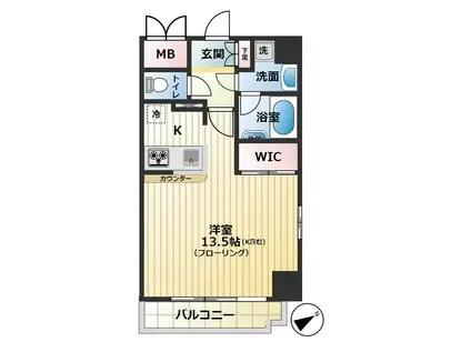 SAKURAYAMA(ワンルーム/7階)の間取り写真