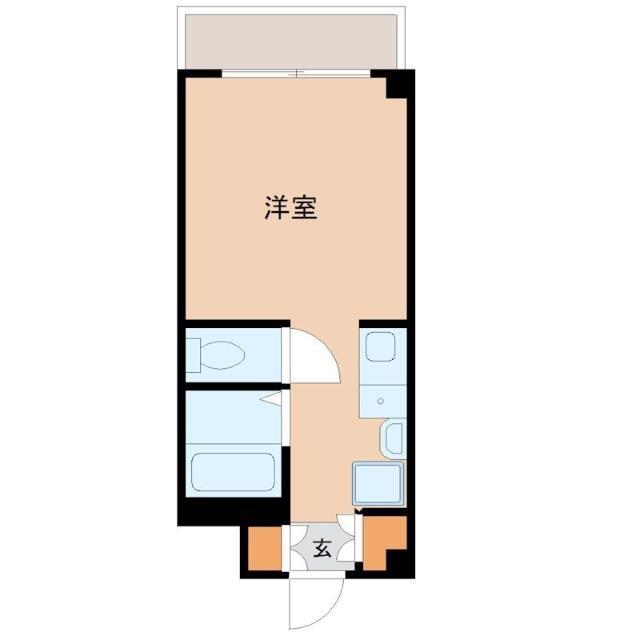 サニーステージ(ワンルーム/2階)の間取り写真