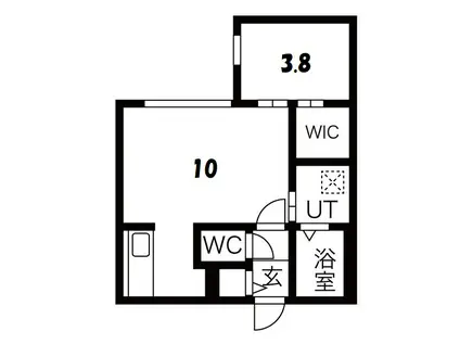 HILLS SAPPORO II(1LDK/1階)の間取り写真