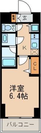 プレミアム大須(1K/11階)の間取り写真
