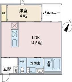 エテルナ山之手(1LDK/2階)の間取り写真