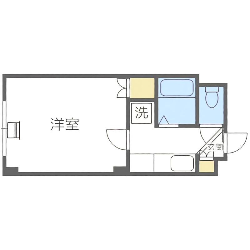 プチロアール(1K/4階)の間取り写真