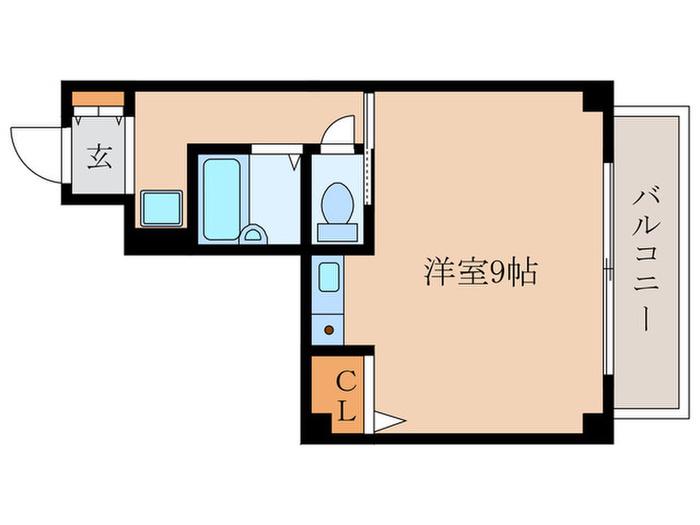 カーサ醒ヶ井(ワンルーム/2階)の間取り写真