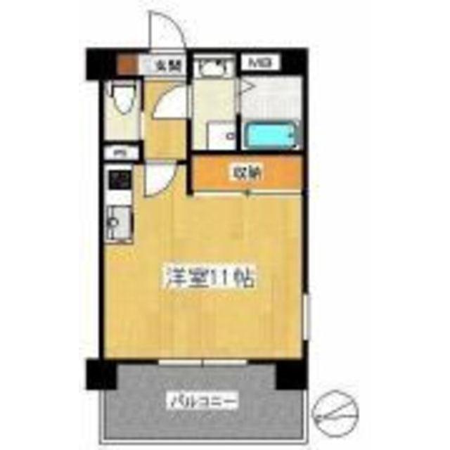 桜井町アパートメント(ワンルーム/5階)の間取り写真
