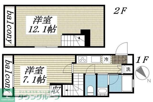 MYCRIB J.M.Y(2K/2階)の間取り写真