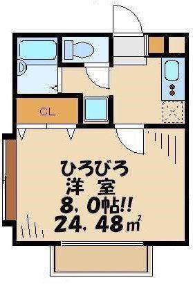 アーバンハイム祖師谷(1K/2階)の間取り写真