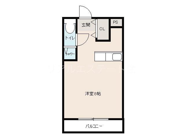 T`S STYLE(1K/3階)の間取り写真
