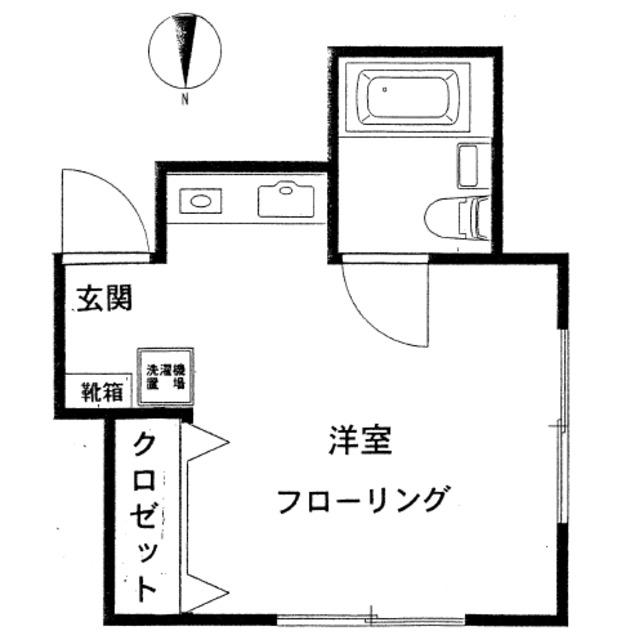 ハイム石崎(ワンルーム/1階)の間取り写真