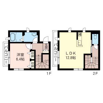 シャーメゾン宮沢(1LDK/1階)の間取り写真
