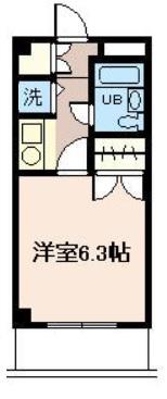 セイクリッド・トゥリー(1K/3階)の間取り写真