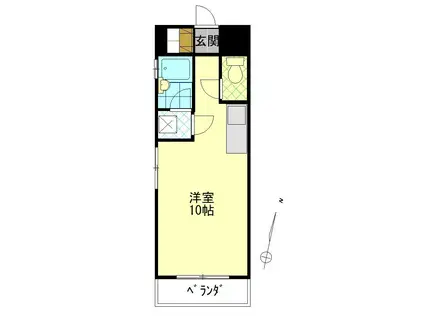 サザンブライト大手町(ワンルーム/5階)の間取り写真