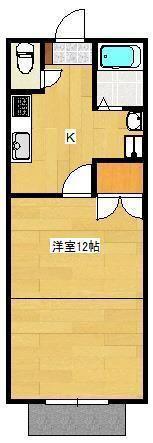 フローレンス光陽(1K/1階)の間取り写真