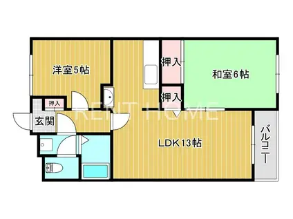 キャッスルマンションI(2LDK/3階)の間取り写真