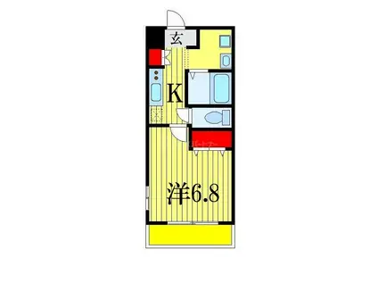 レジディア船橋I(1K/3階)の間取り写真