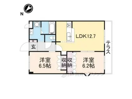 レマルージュ(2LDK/1階)の間取り写真