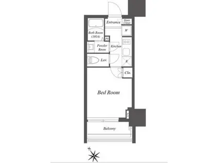 ブランシェスタ横浜高島町(1K/6階)の間取り写真