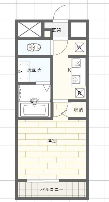 MISTRAL姫路駅前VI東駅前町(1K/10階)の間取り写真