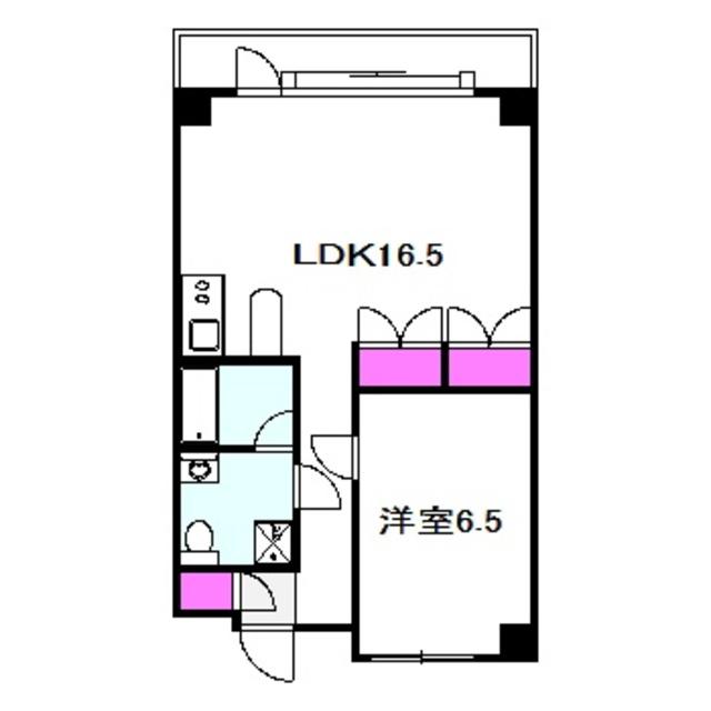 NOVA京橋(1LDK/9階)の間取り写真