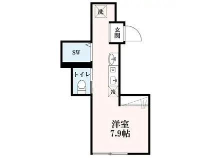 レガーレ新高円寺(ワンルーム/1階)の間取り写真