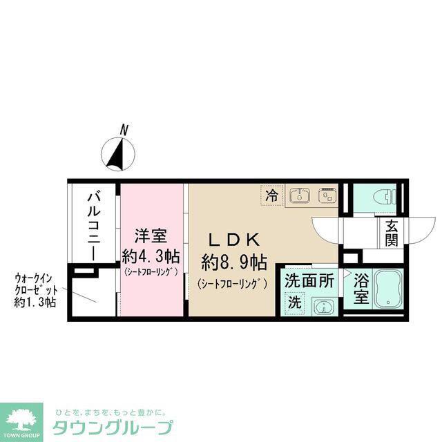 東京都練馬区上石神井南町計画(1LDK/2階)の間取り写真