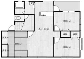 アンフィニ企救丘(3LDK/1階)の間取り写真