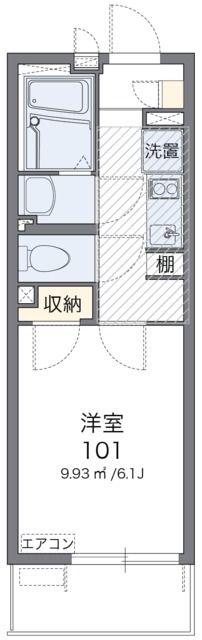 レオネクスト北斗IV(1K/2階)の間取り写真